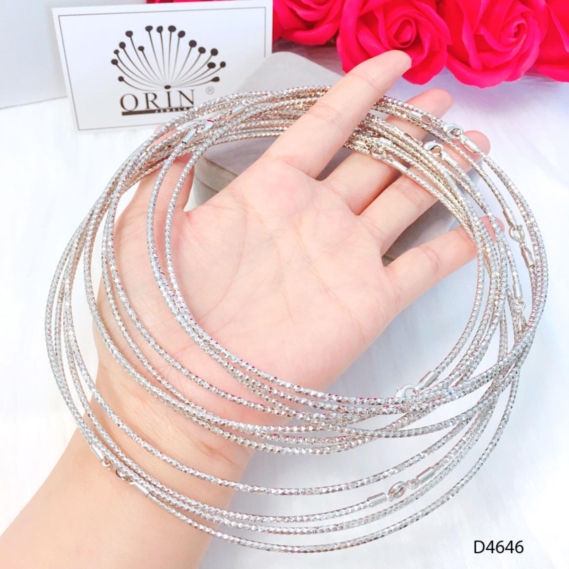 Kiềng bạc, thiết kế cao cấp Orin D4646 - Long Tien