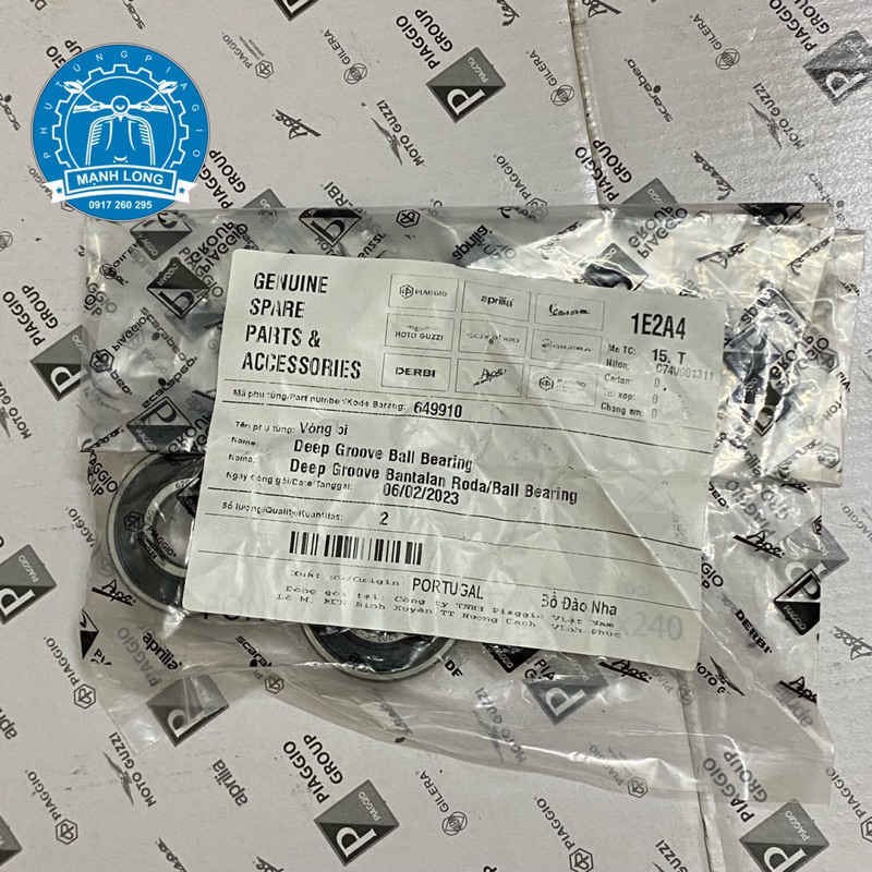 Bộ bi 6202 Piaggio vespa ( chính hãng )