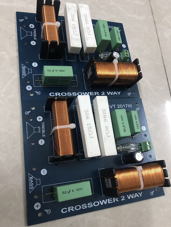 Mạch phân tần loa CVT-2017III 2 way 1 bass + 1 treble