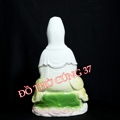 [ Cao 30 cm , 35 cm ] TƯỢNG QUAN ÂM MEN SỨ