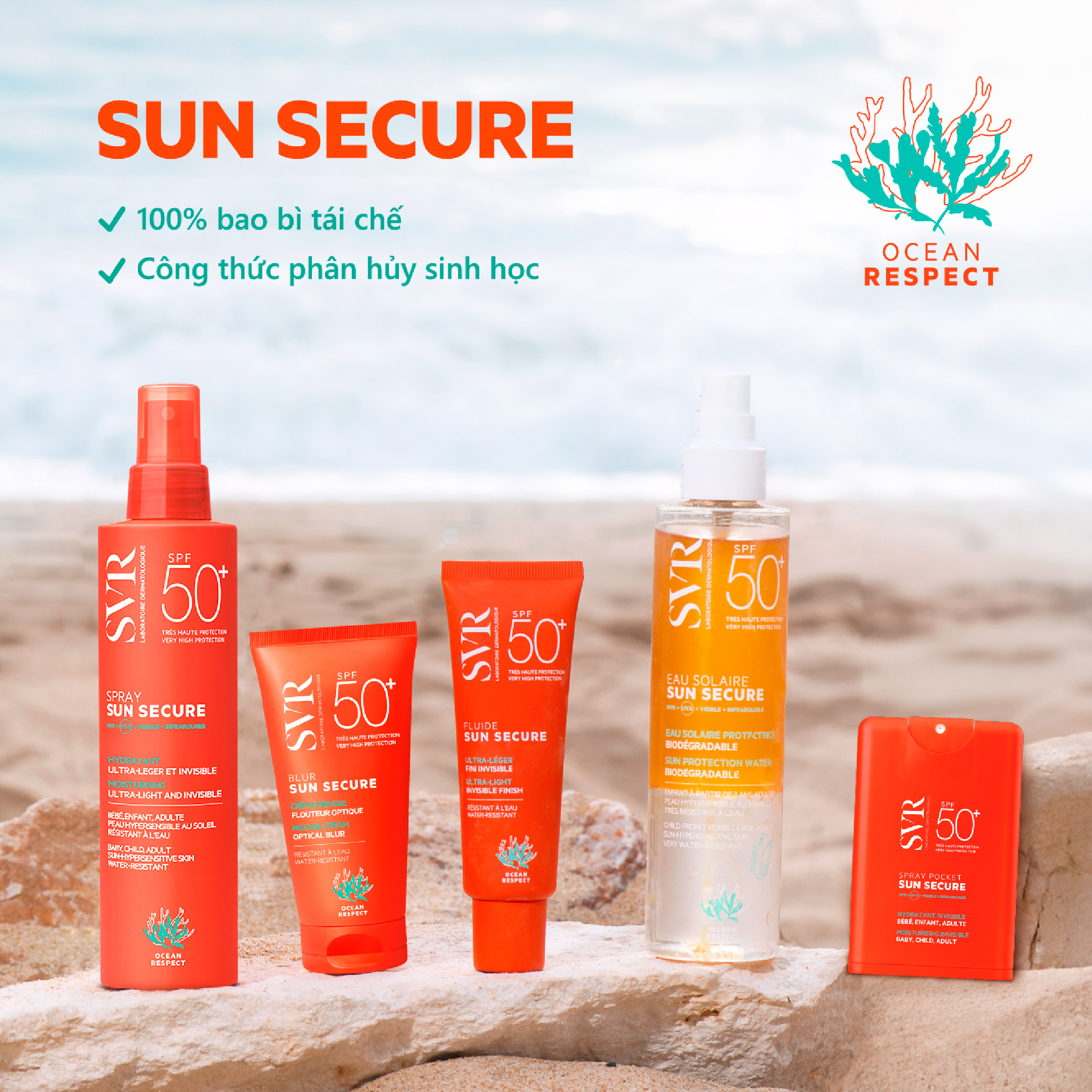 Kem chống nắng SVR SUN SECURE Blur SPF50+ 50ml