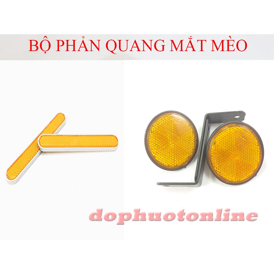 Mắt mèo phản quang - 1 đôi tròn + dài