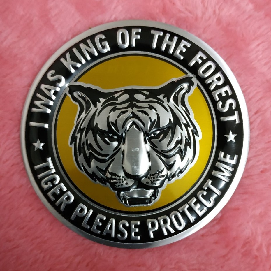 Logo Nhôm dán xe dập nổi hình Đại bàng - Hổ - Sư tử