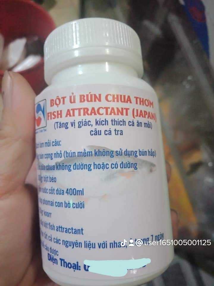 Bột Câu Cá ủ bún Chua Thơm _ Cám Tộc. HDSD trên sản phẩm [ Câu Cá ]