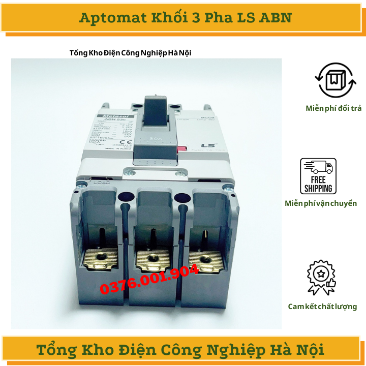 APTOMAT Át khối 3 Pha MCCB LS 3P ABN 20A - 100A