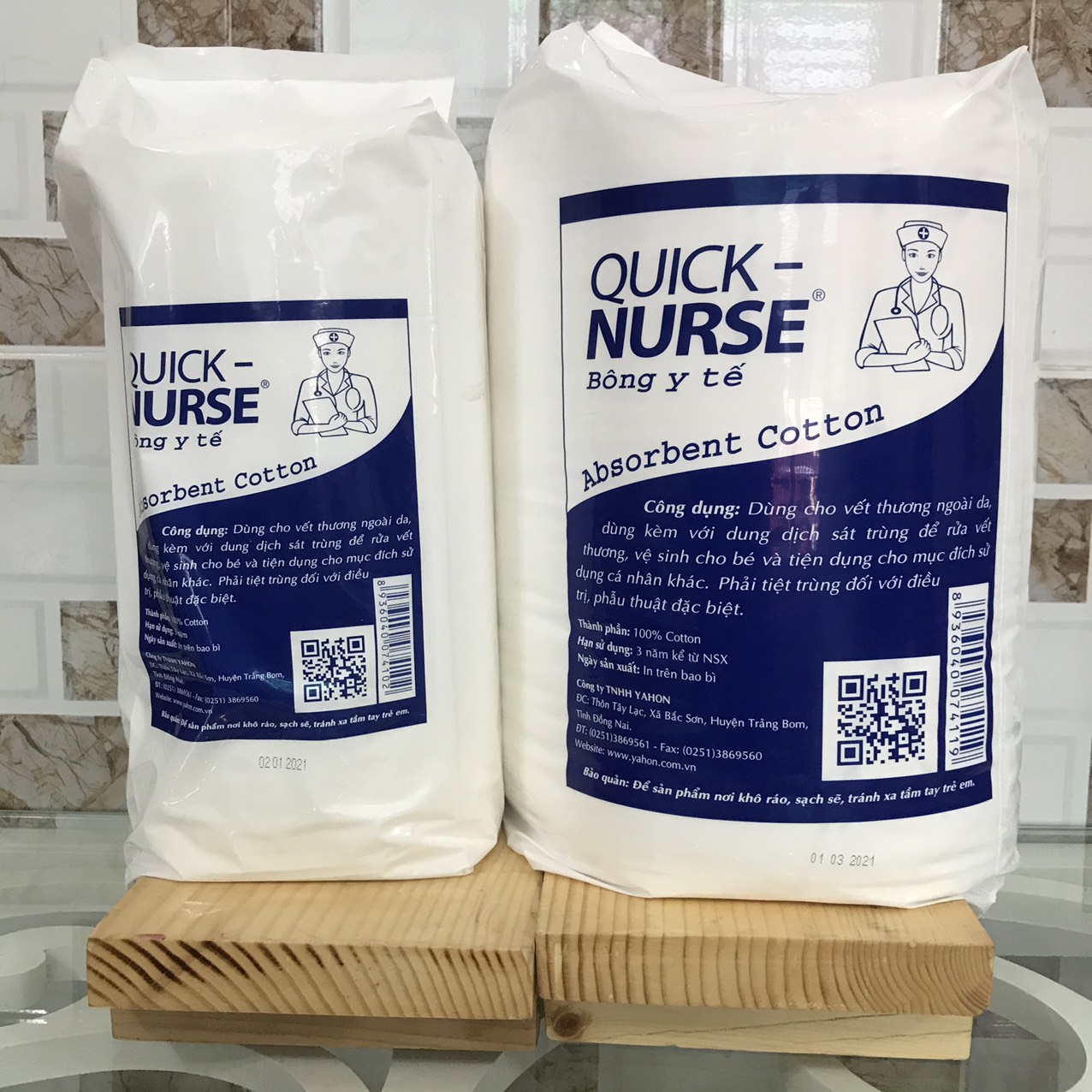 Bông Gòn Y Tế Quick Nurse 500 gr - 1 Kg