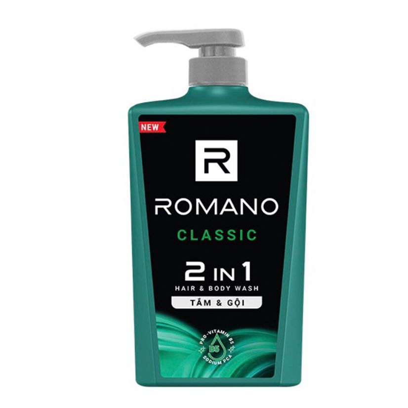 SỮA TẮM GỘI ROMANO CLASSIC 2 TRONG 1 650GR