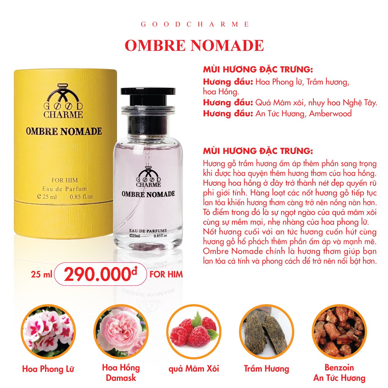Nước hoa nam Good Charme Ombre Nomade 25ml