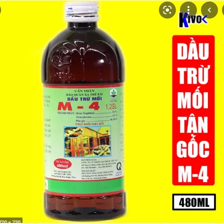 Dầu diệt côn trùng mối tận gốc chai lớn vipesco m-4 480ml - th uốc diệt mối, kiến, gián, dầu trừ mối m4