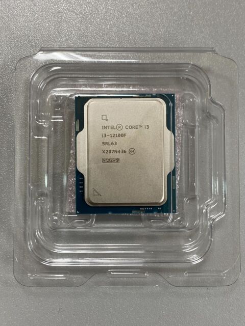 CPU intel core i3 12100F( 4 NHÂN 8 LUỒNG / 3.3 - 4.3 GHZ / 12MB ) Socket LGA 1700 Tray NEW BH 36 tháng