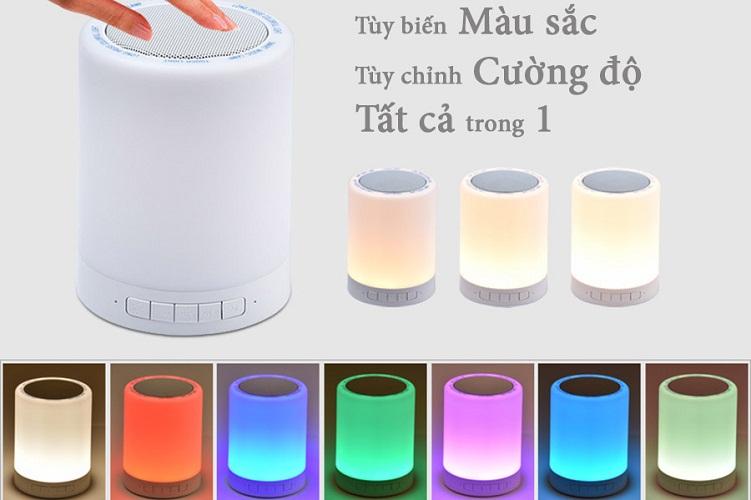Loa Bluetooth Y02 Đèn Led Đổi Màu, Kiêm Đèn Ngủ Cực Đẹp