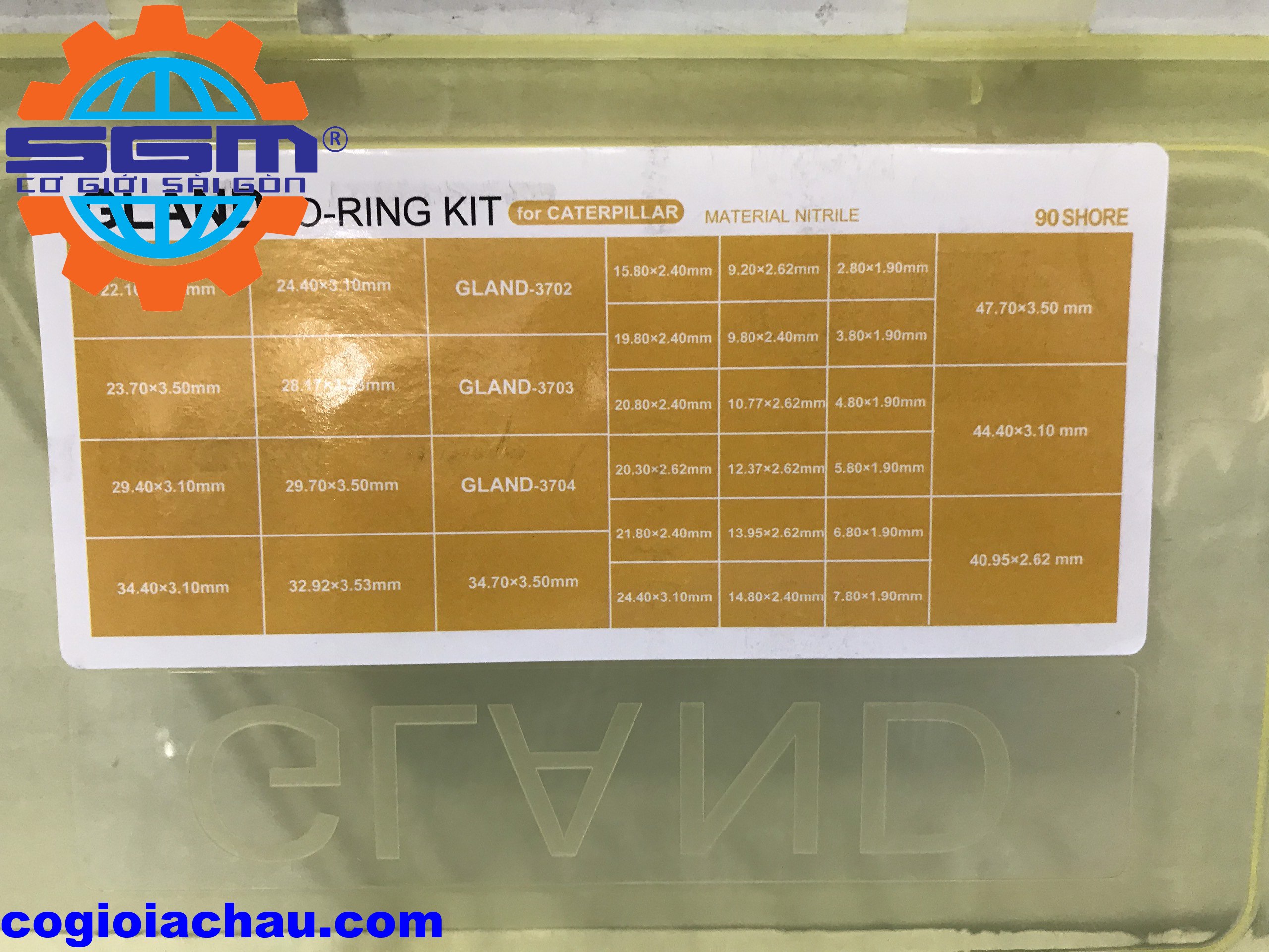 Bộ O-ring kit For Caterpilar (Sin hộp Caterpilar)