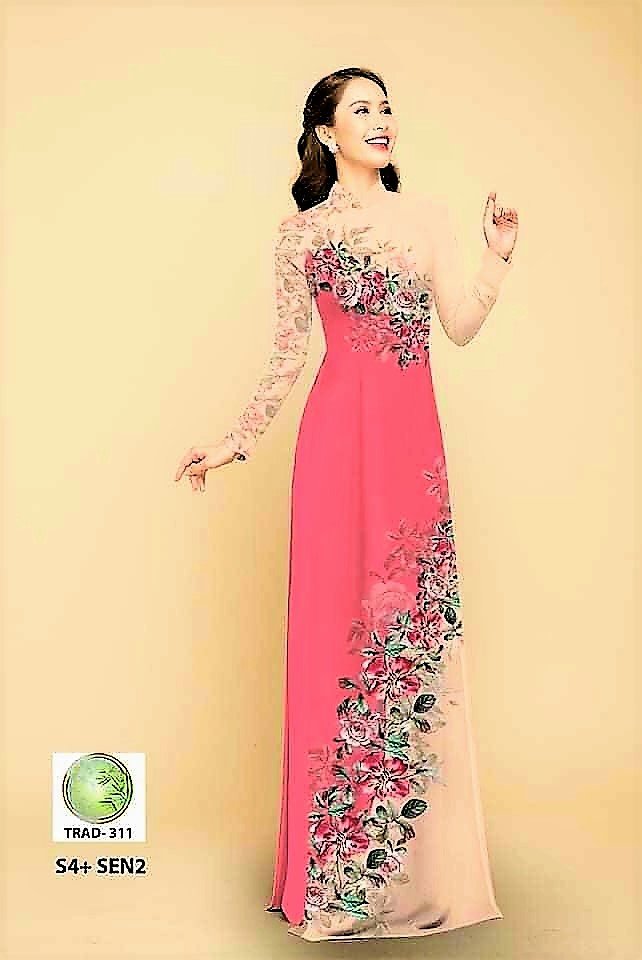 Áo Dài Truyền Thống Cả Bộ: Ad12-T4