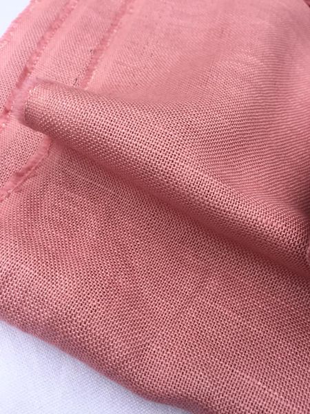 Vải linen bố hồng xí muội