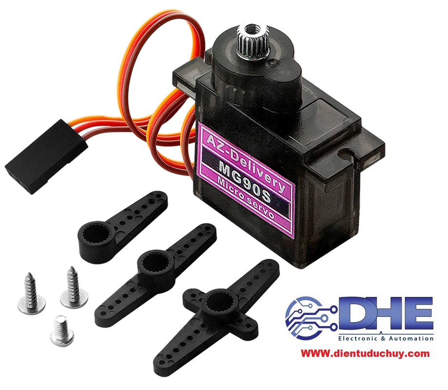 ĐỘNG CƠ RC SERVO MG90S, ĐIỆN ÁP 5V (BẰNG KÍCH THƯỚC VỚI SG90)