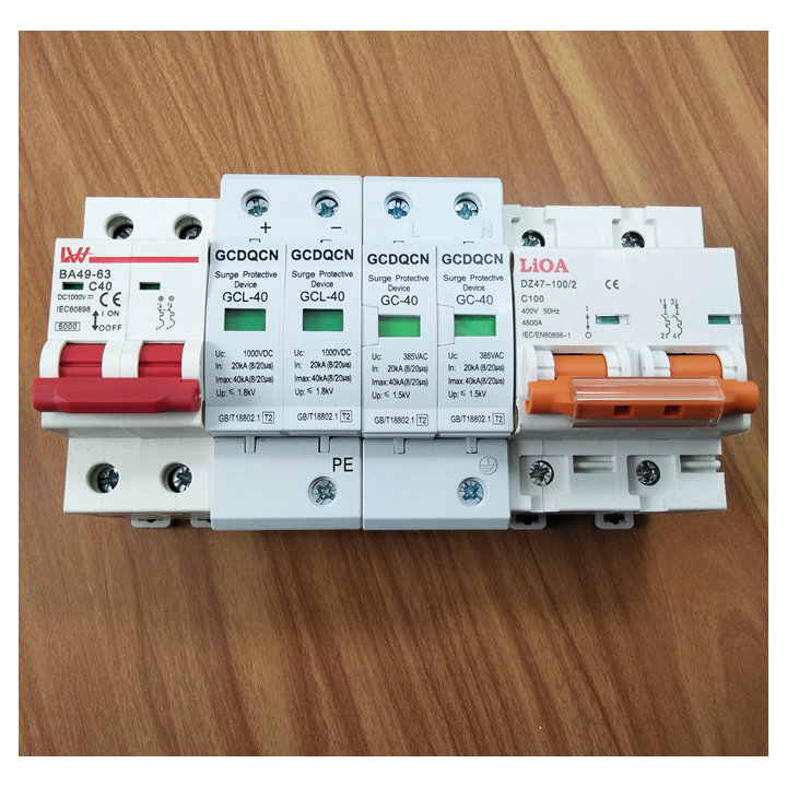 Chống sét DC 1000V 2P 40KA - GECHELE - GCL40