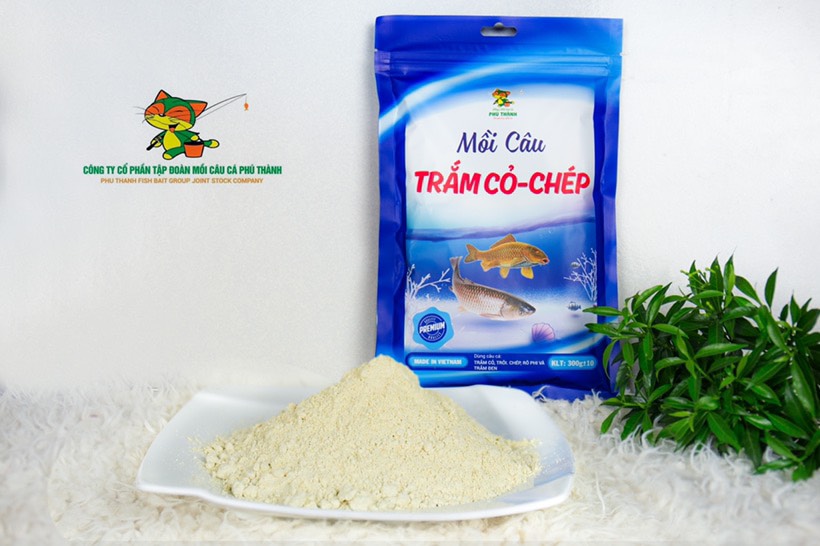 [Hàng chuẩn] Mồi câu trắm cỏ - chép - Mồi câu cá Phú Thành