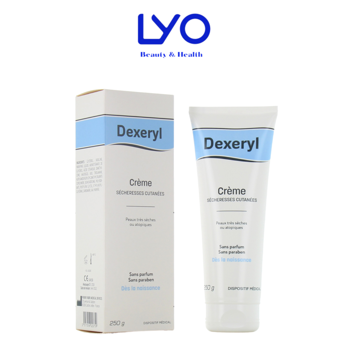 KEM DƯỠNG DA NGỪA NẺ, CHÀM SỮA CHO TRẺ VÀ GIA ĐÌNH DEXERYL 250G Lyo Shop