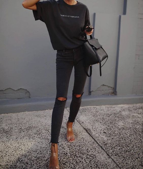 QUẦN JEAN NỮ ĐEN RÁCH GỐI SKINNY LƯNG CAO CHẤT LIỆU ĐẸP CO GIÃN ĐEN RÁCH GỐI 03 TRÙM JEAN CHUYÊN SỈ - CÓ SIZE ĐẠI 70KG