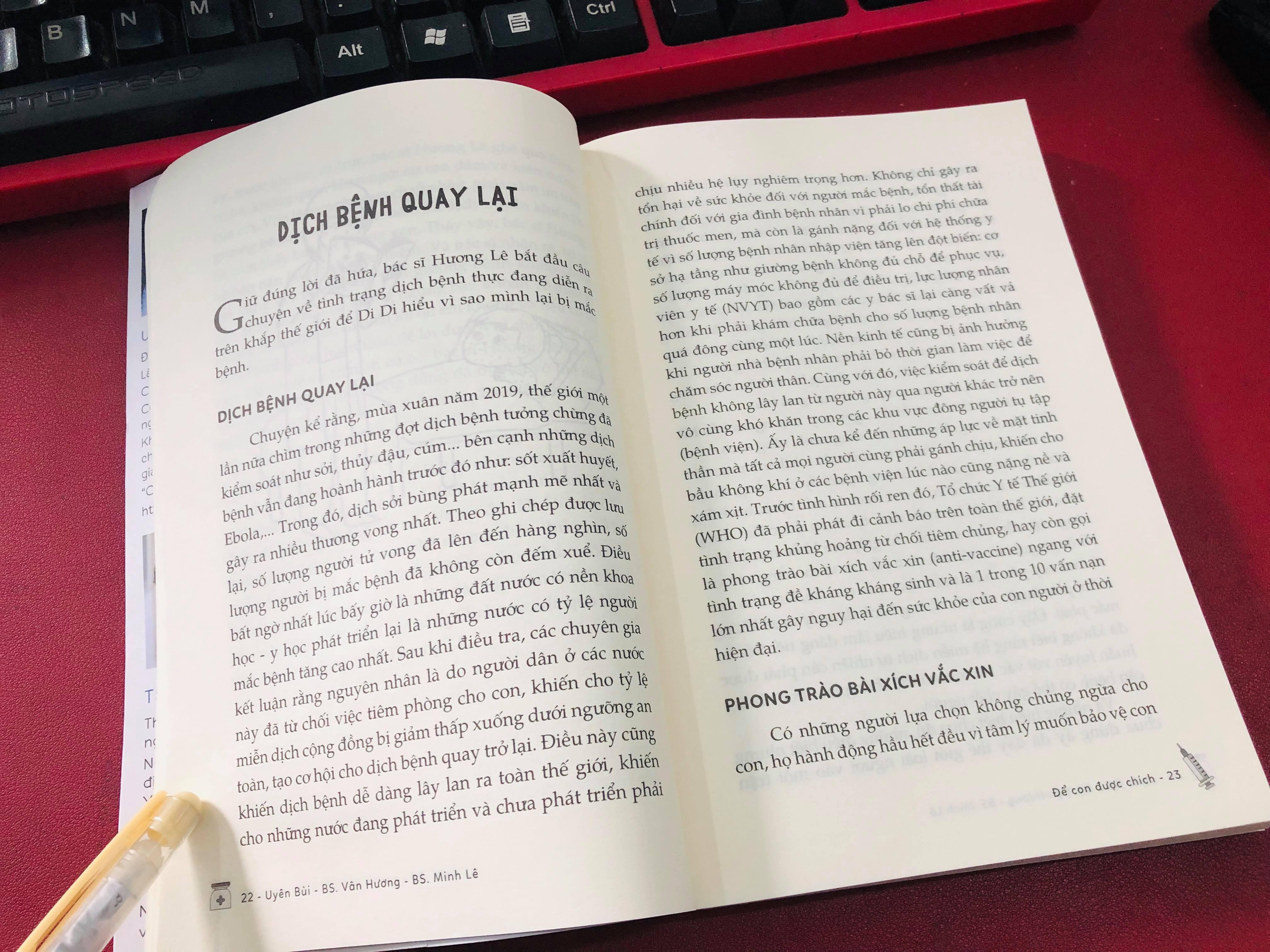 SÁCH - Để Con Được Chích - Hiểu Hết Về Vắc Xin Và Miễn Dịch