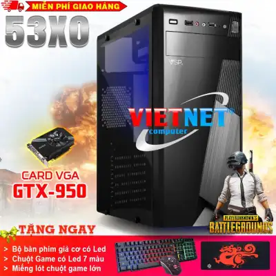 [HCM]Máy tính VNgame 53X0 core i5 3470 card GTX-950 Ram 8GB Hdd 250GB chơi Liên Minh pubg fifa cf gta5  máy tính chơi game fifa 4  máy tính chơi pupg  máy tính chơi game max seting  máy chơi game liên minh  game lol