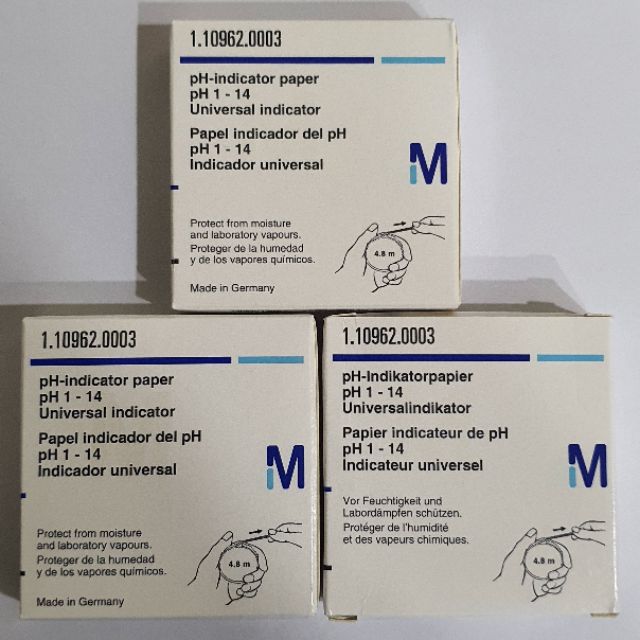 Giấy đo pH 1-14, code 110962, Merck-Đức