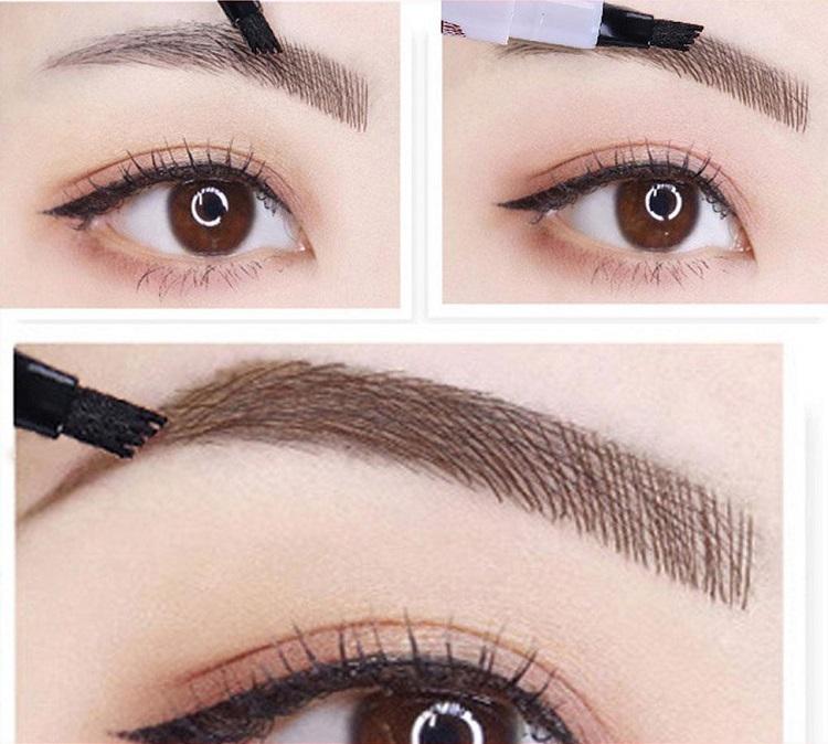 Chì Kẻ Mày Suake 4 Đầu Dạng Phẩy - Cavali - Chống Thấm Nước Hiệu Quả