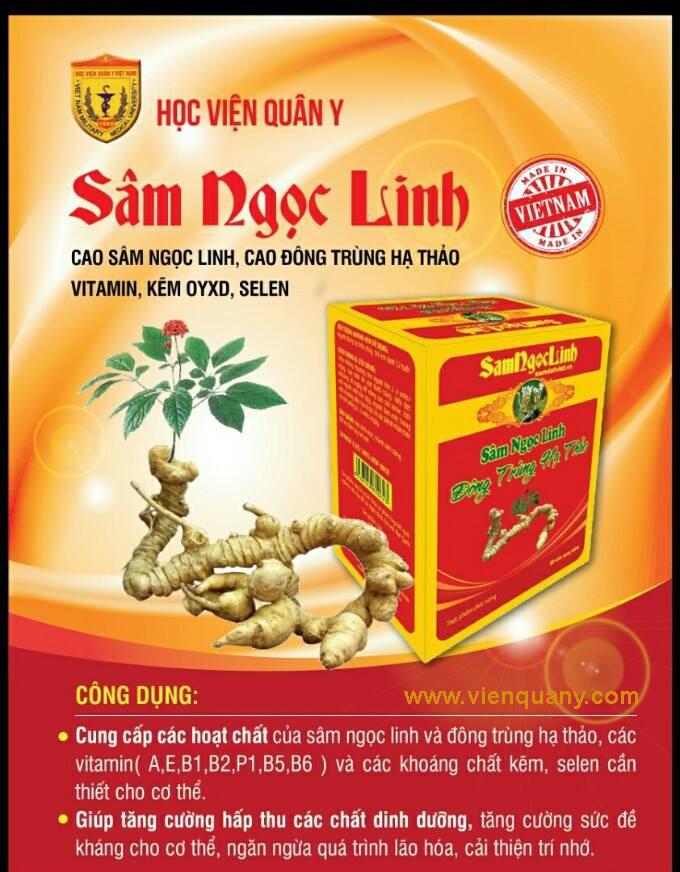 Sâm Ngọc Linh Đông Trùng Hạ Thảo HVQY