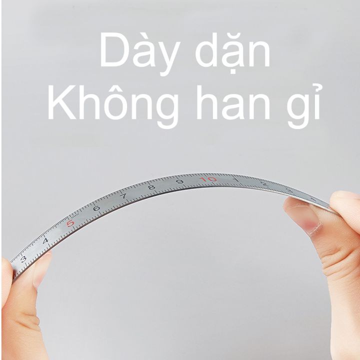Thước sắt không gỉ 15-20-30-50cm Baoke