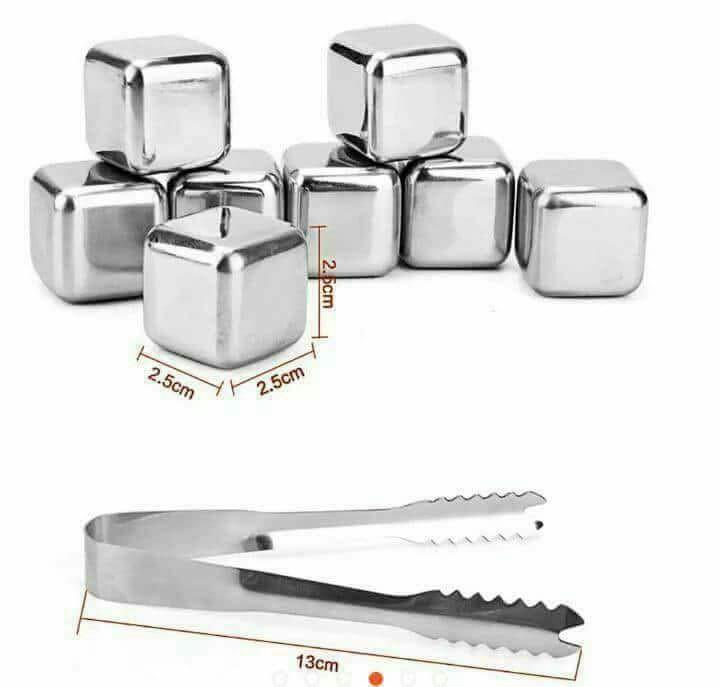 Đá Lạnh Vĩnh Cửu Không Tan Bằng inox Không Gỉ loại 6 viên