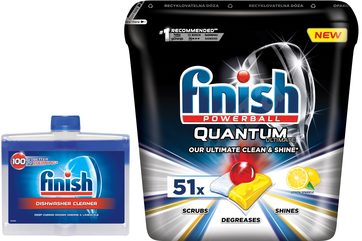 Finish Quantum Ultimate Dishwasher Tablets 60 Tablets or 33V Finish Ultimate Plus