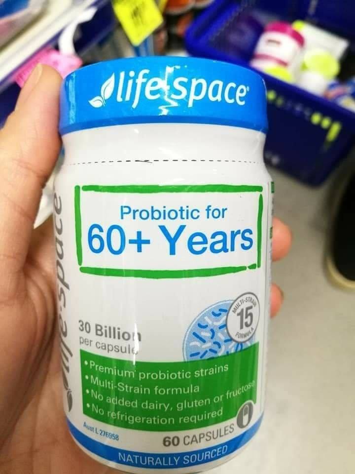 Men vi sinh Life Space Probiotic For 60+ Years 60 Capsules Úc