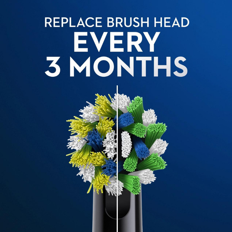Bộ 3/5 đầu bàn chải điện thay thế oral-b brush cross action nội địa Úc giúp sạch sâu mảng bám kẽ răng quatangme-com-vn