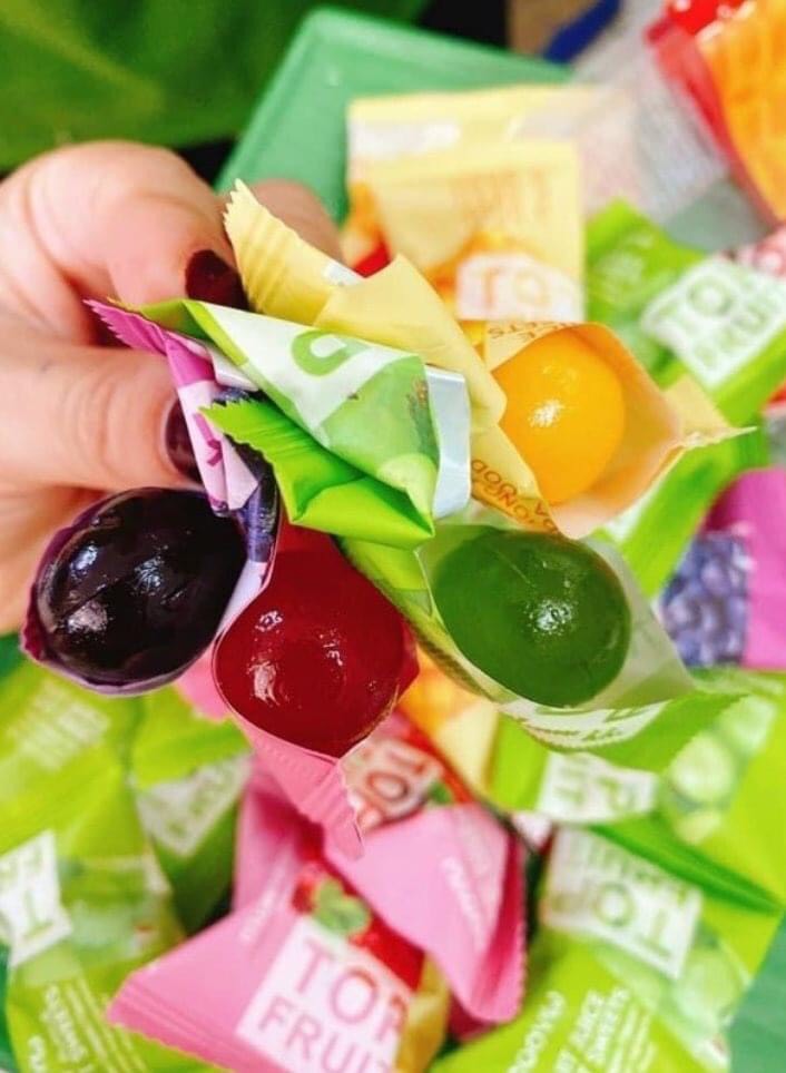 Kẹo Dẻo Trái Cây Top Fruit mix Vị (XOÀI - DÂU - VIỆT QUỐC - NHO)