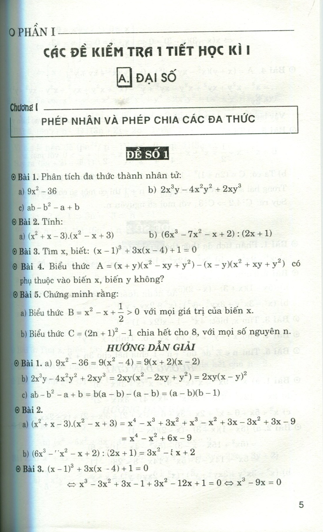 Giới Thiệu Các Dạng Đề Kiểm Tra Toán 8