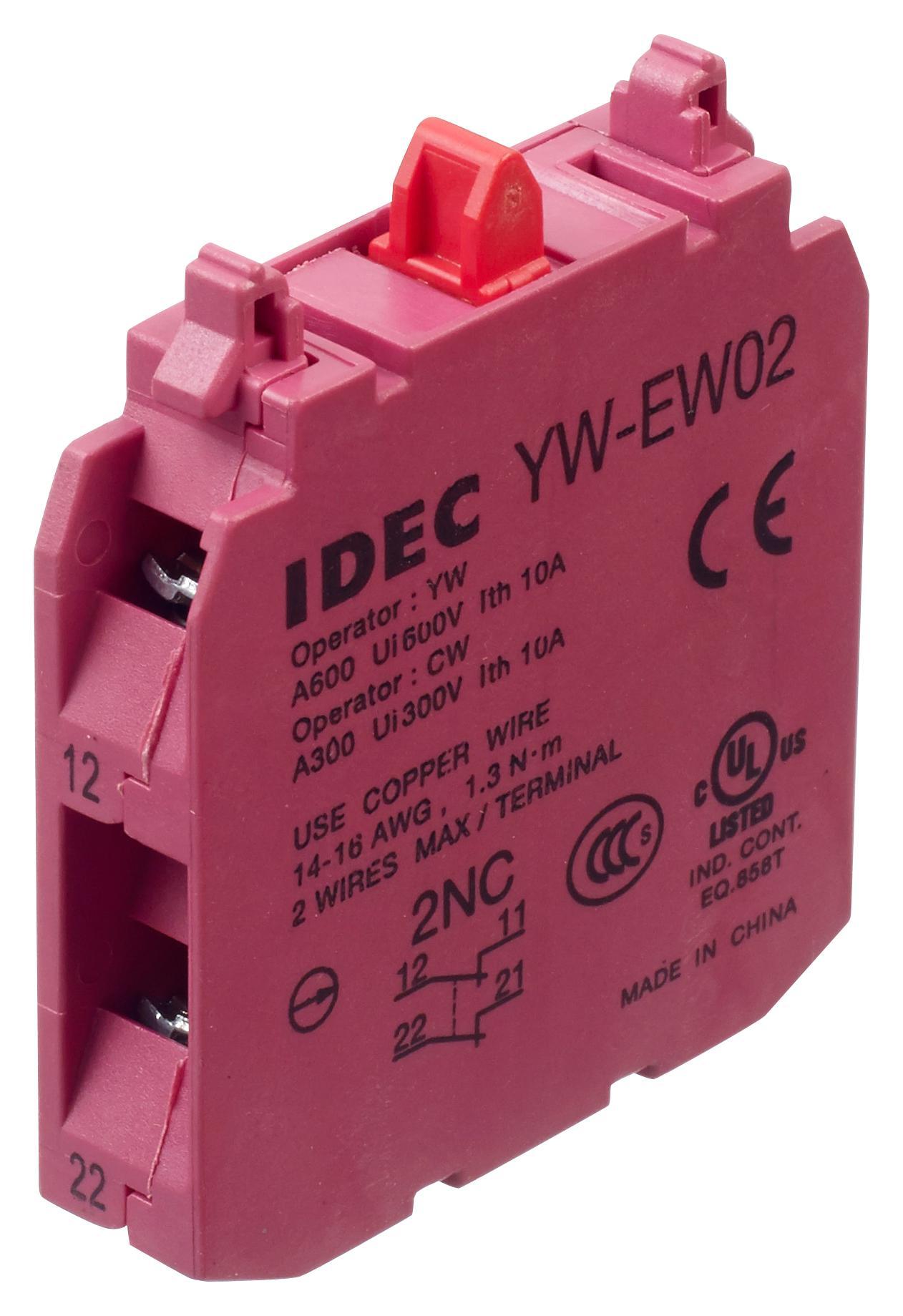 Nút Dừng Khẩn IDEC - YW1B-V4E01R - 1NO/NC_22mm - Dừng Khẩn Phi 22 Idec - Nút Stop IDEC