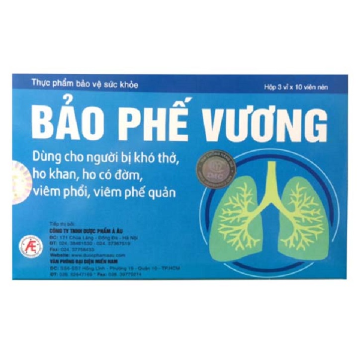 Bảo phế vương – dùng cho người khó thở, ho khan, ho có đờm, viêm phổi, viêm phế quản