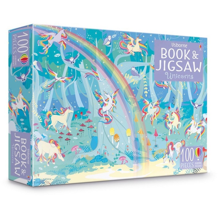Sách - Book And Jigsaw: Unicorns - Phương Nam Book