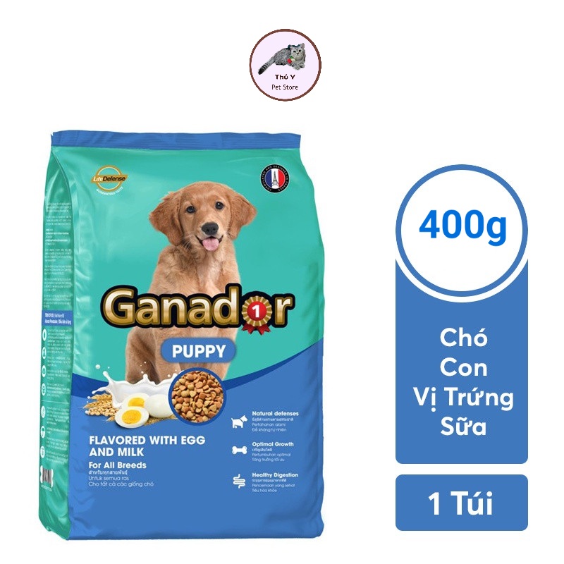 Thức ăn hạt cho chó Ganador 400g chó lớn, chó con