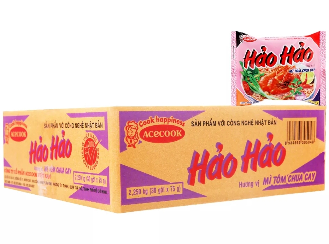 Thùng 30 Gói Mì Hảo Hảo Chua Cay