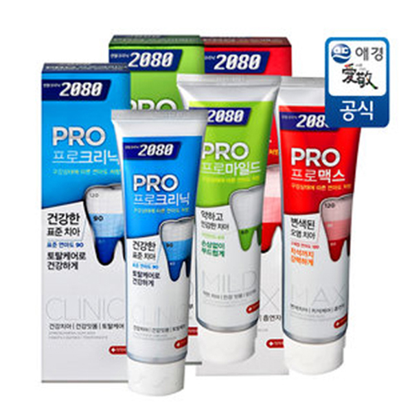 Kem đánh răng giảm ê buốt và mòn răng 2080 Pro Max Sensitive Hàn Quốc 125g