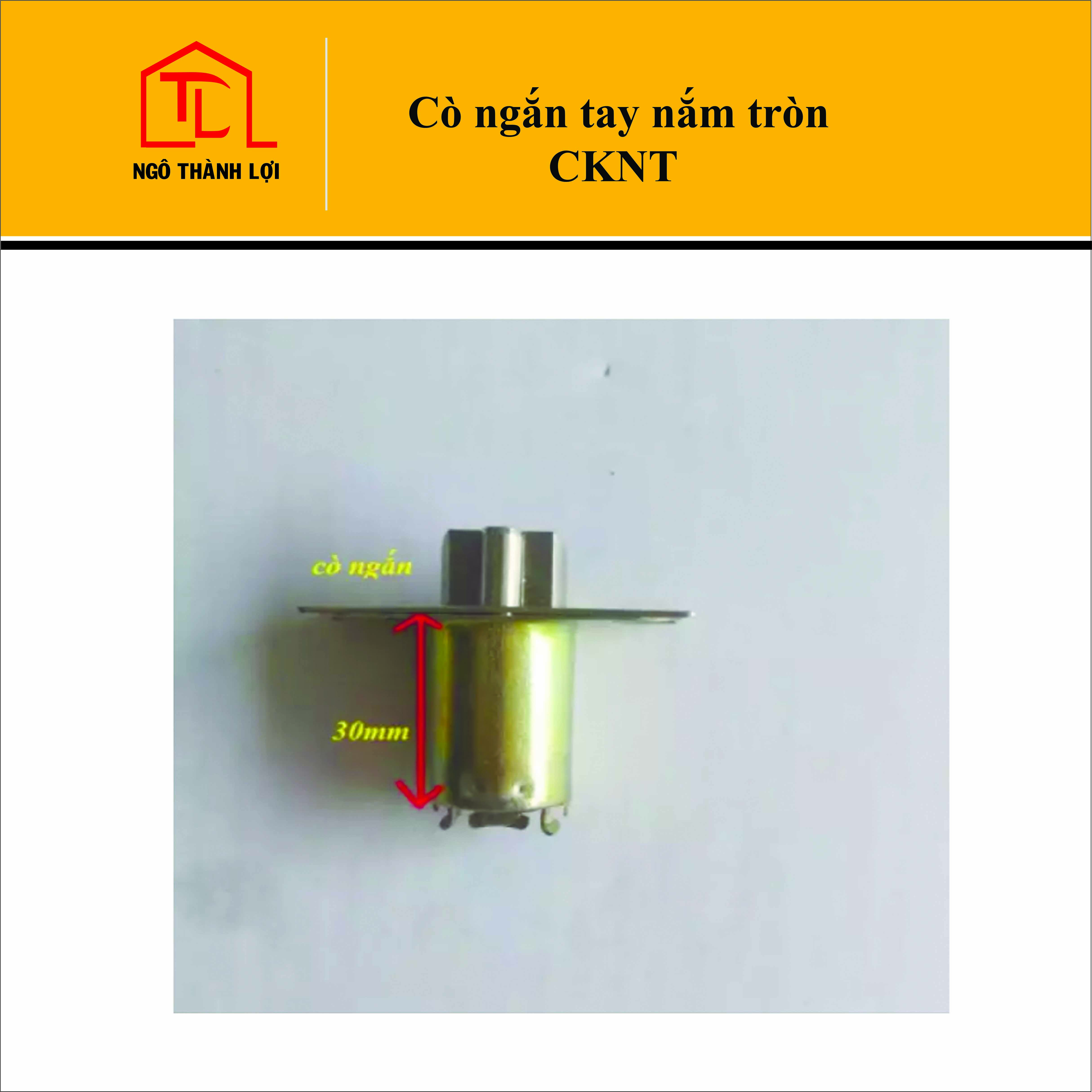Cò khóa ngắn (30mm) & cò dài (60mm) khoá tay nắm tròn có bán tại Ngô Thành Lợi
