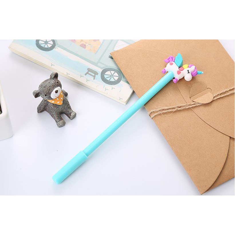 Bút gel nước mực đen ngựa unicorn h72