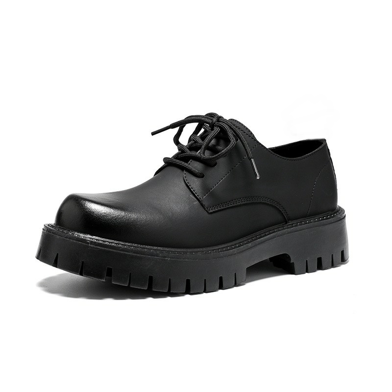 [Tặng vớ khi mua kèm giày] Giày đốc chucky basic trơn da mềm đế tăng chiều cao 5cm giày oxfords đế cao