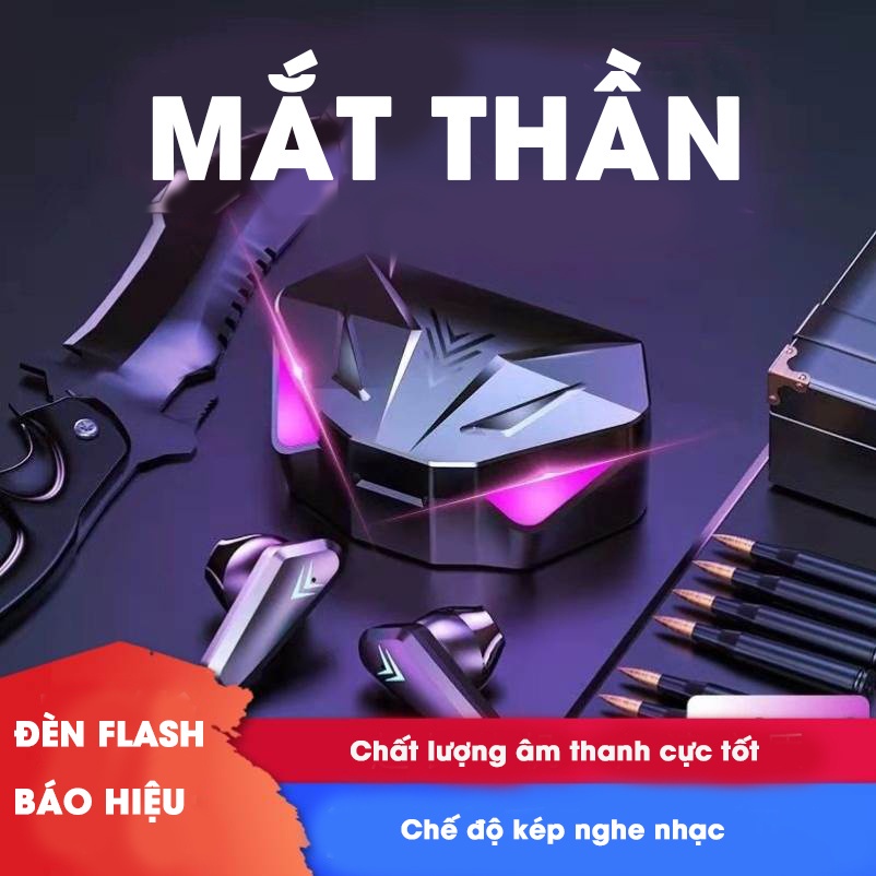 Tai Nghe X15 Không Dây Bluetooth 5.1 Giảm Tiếng Ồn Cảm Ứng Điều Khiển Vân Tay Âm Thanh Hifi 9D Cho Điện Thoại Gaming