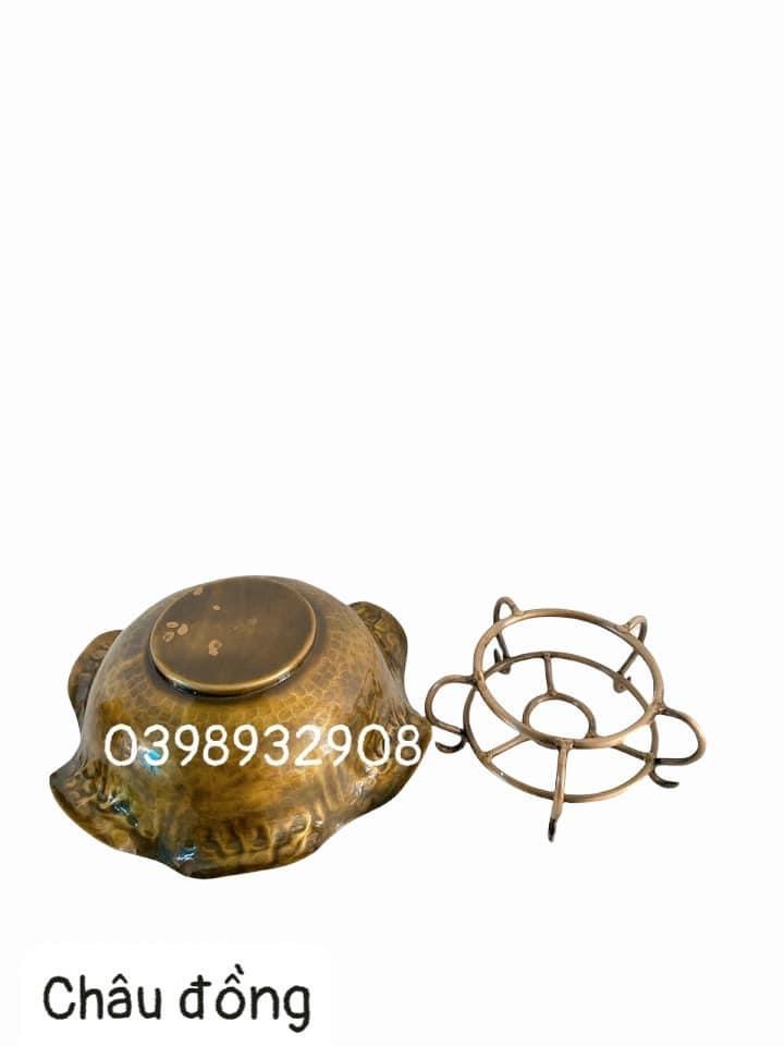 BÁT ĐỒNG CHÂN ĐẾ CHẤT LIỆU BẰNG ĐỒNG