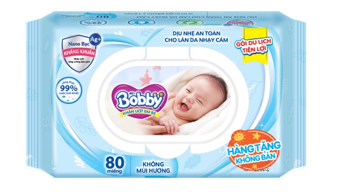 [MKB Gift] Khăn ướt Bobby 80 miếng