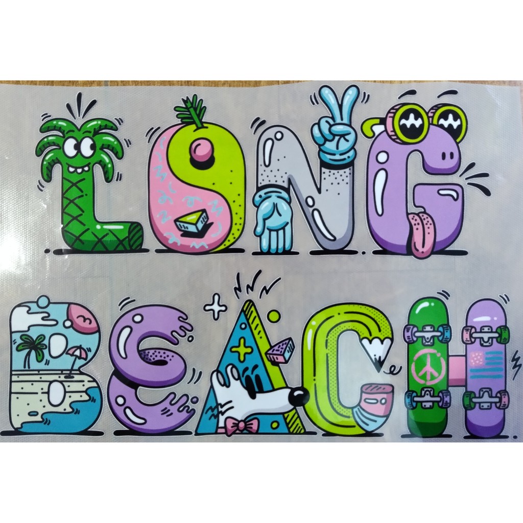 Hình ủi, hình ép nhiệt - LONG BEACH