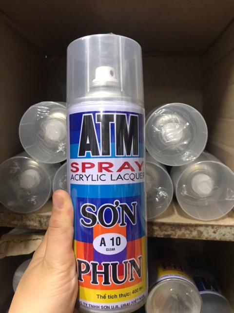 [CHÍNH HÃNG] Sơn phun bóng, Sơn xịt bóng không màu A10