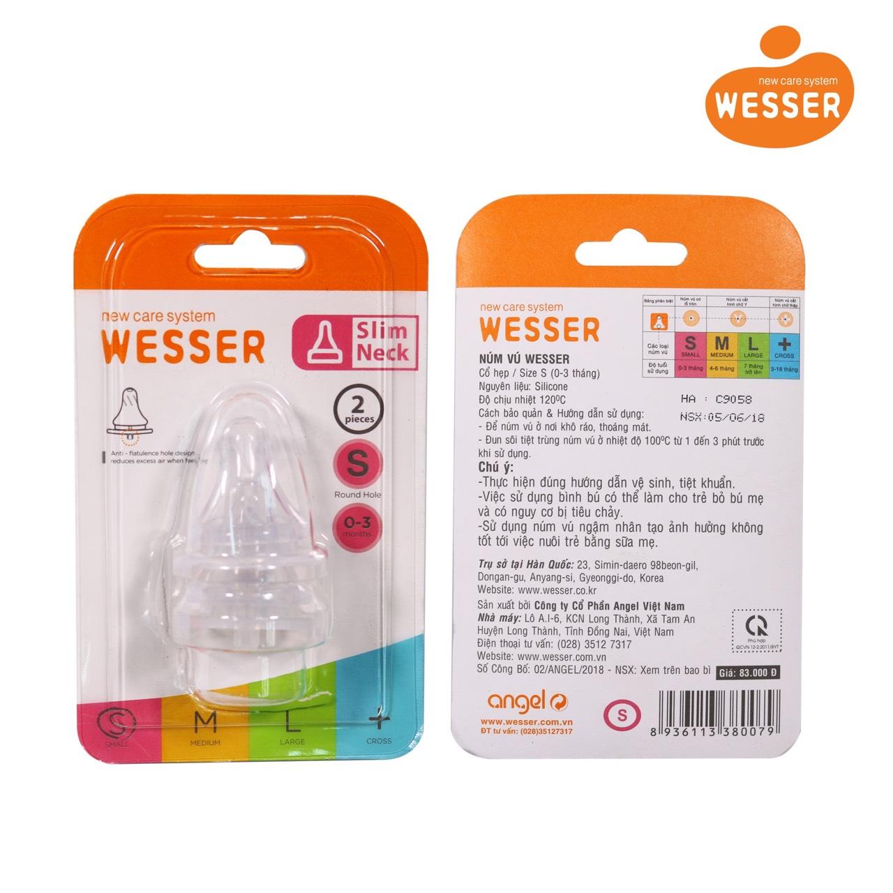 Núm vú wesser cổ hẹp size s
